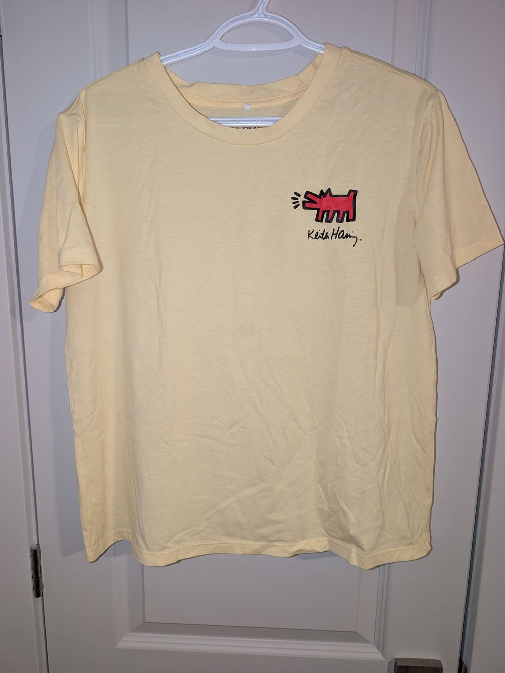 NWOT Keith Haring Yellow Graphic T-Shirt